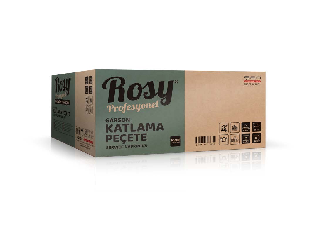 Rosy Garson Katlama 1/6 Peçete